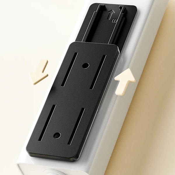 Selvklebende Holder for Multi-Socket Sokkel Hvit
