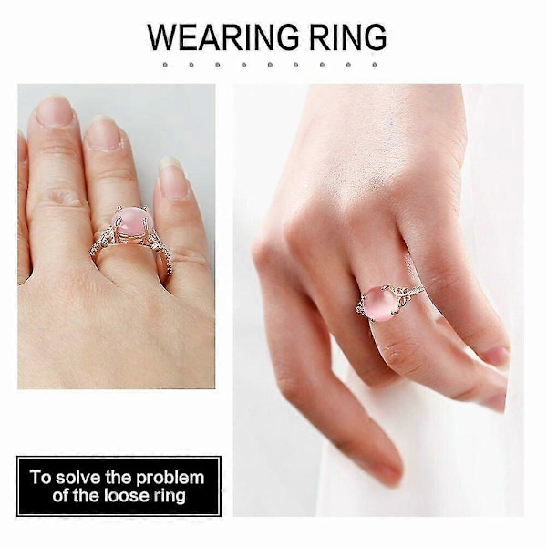12 st/set Osynlig Klar Ringstorleksjusterare För Lösa Ringar / Transparent Ringförminskare Med 2-10mm Storlekar / Högkvalitativ Smyckespassformsreducerare Guard-MXBC