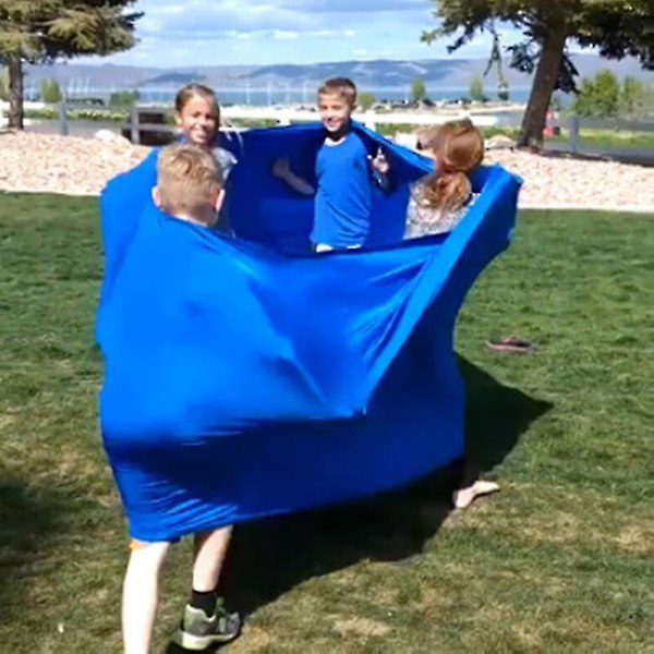 Elastiskt Träningsband Förtroendeskapande Spel Lagbyggande Aktivitet Hög Elasticitet Stor Blue Circumference 600x75CM