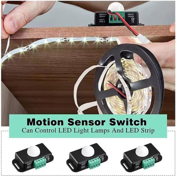 PIR bevægelsessensorer 12V-24V – Infrarød LED-strip controller
