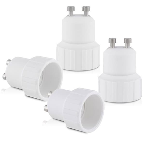 4-fatningsadapter - GU10 til E14 fatningskonverter - Bajonetbase lampeholderadapter til halogen LED