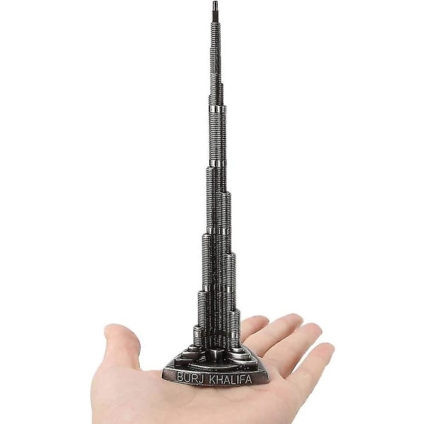 Burj Khalifa Tower, Plating Dubai Tower Model, Vintage Design For Bedroom Cafe Home Bar