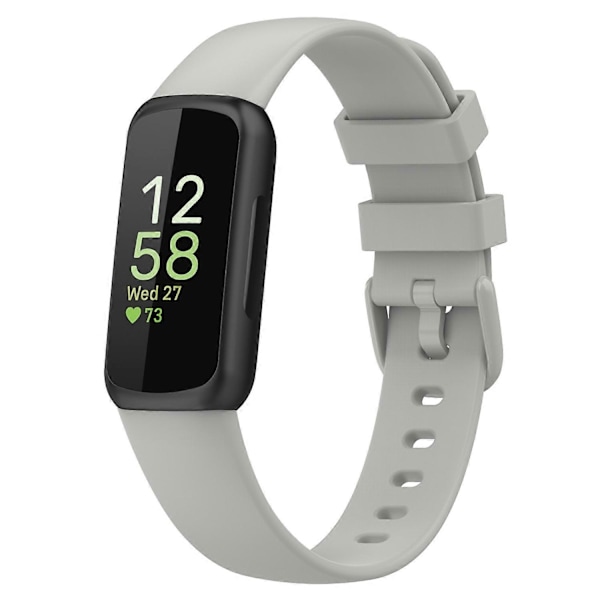 Silikonarmband för Fitbit Inspire3, Storlek: L Storlek L Storlek Grey