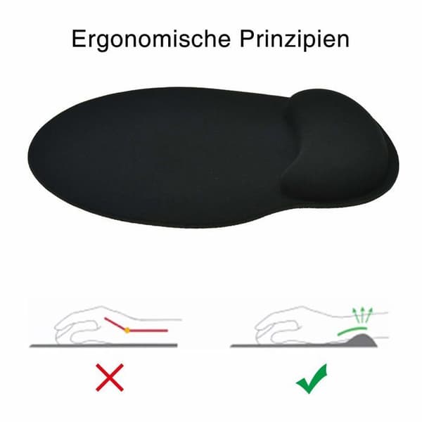 Musematte med gel håndleddsstøtte, komfortabel ergonomisk håndleddsstøtte
