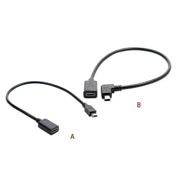 Usb C - Mini Usb 2.0 -sovitin, tyyppi C naaras - Mini Usb uros -sovitinkaapeli