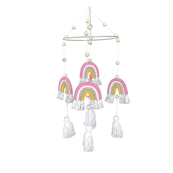 Vävd Regnbåge Hängande R Macrame Tofs R