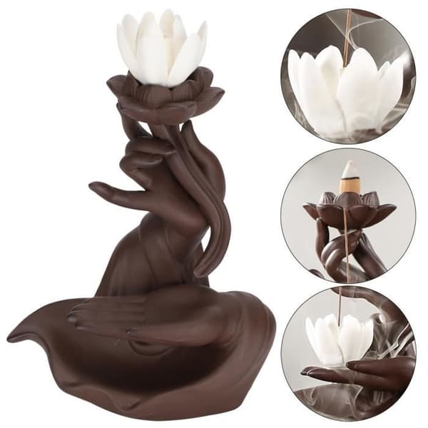 Røkelsesbrenner - Lotus hjerte - Keramikk - Innendørs bruk - Samtidsdesign