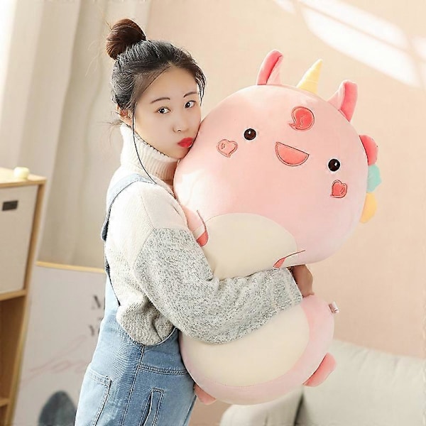 Squish Plussjdyr Kawaii Unicorn Dinosaur Løve Myk Stor Buddy Putestøtte Valentinsgave Til Barn Jente Fyllte Dyr 80cm chicken