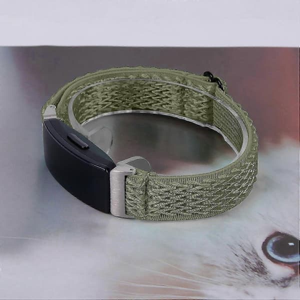 Til Fitbit Inspire 3 Wave Shape Vævet Nylon Smartwatch Rem Erstatningsarmbånd Multicolor Style H