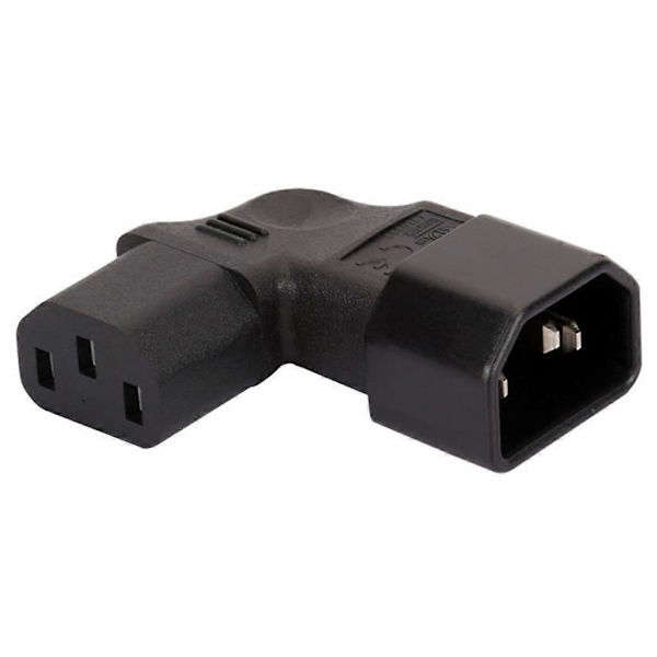 C14 till IEC C13/C5/C7 AC-strömadapter 3 Terminaler Uttagsadapter Hane till Hona B