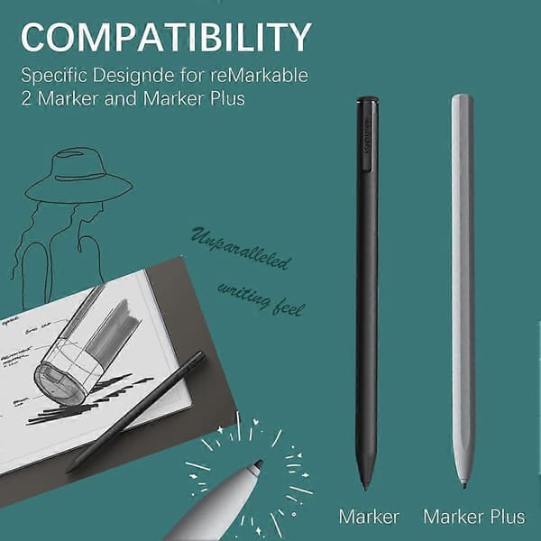 20 stk. pennespidser til Remarkable 2 Pen, bløde pennespidser erstatning til Remarkable 2 Stylus Marker Plus Pen Nibs med værktøj