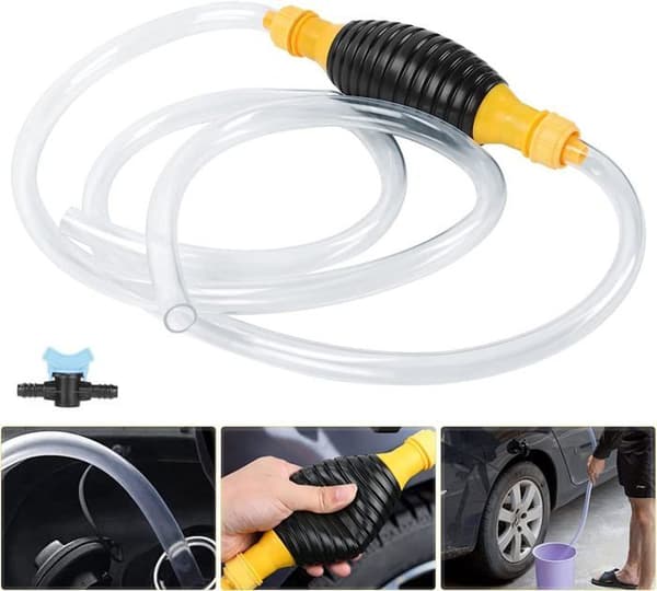 Sifonpump - AIMOONSA - Sifon 20mm 2m - PVC-slang 2 m - Flöde 10 L/min - Gummiboll