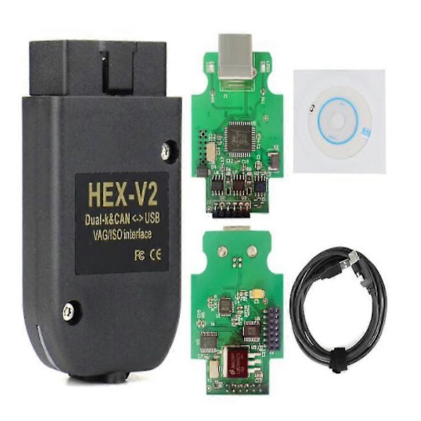 Vag Com 22.3.1 Obd2 Scanner Hex V2 Vagcom Auto Diagnostisk Værktøj Obd Usb Wi. Hex V2 Vag Usb V22.9 V22 DE German