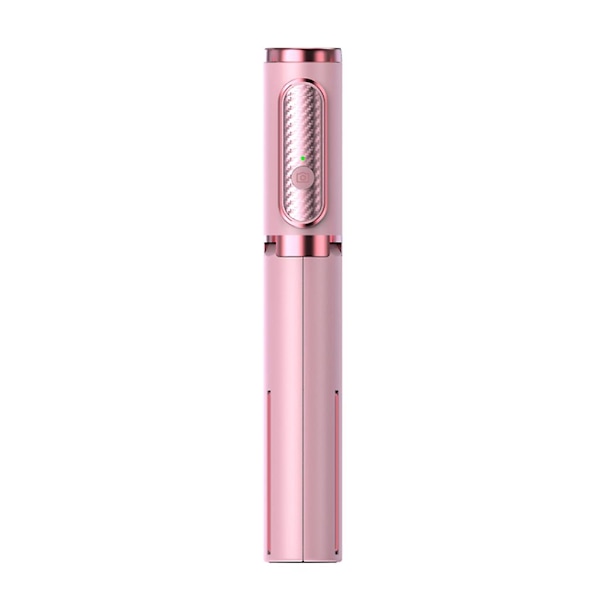 Selfie Stick til Smartphone Live Video med 360 Fjernbetjeningsrotation Pink