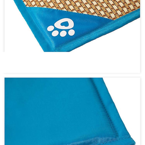 Sommer Kjølematte Sovepute Holder Kjæledyr Avkjølt Blue S