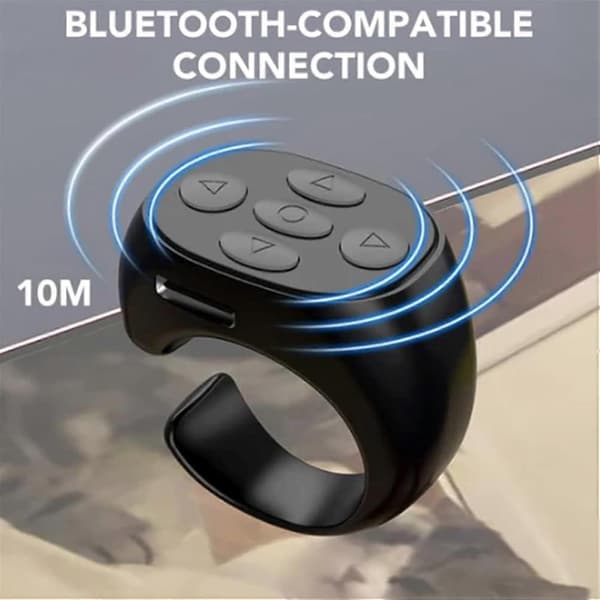 Fingertip Trådløs Bluetooth, Trådløs Bluetooth Fjernkontrollring, Kort Videospiller