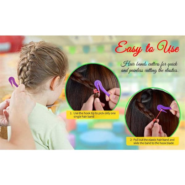 3-pakning T-scrunchie skjæretang T