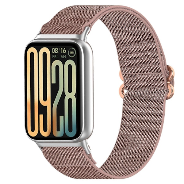 Smart Watch Band for Xiaomi Redmi Watch 5 4 Xiaomi Smart Band 9 Pro 8 Pro Nylon Elastisk Flettet Stra Multicolor Rose Pink