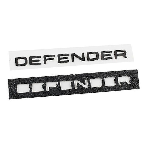 3D Abs Defender -tunnus kirjaimet auton etukannen takaluukun merkkitarra Land Rover L663 Trx4 Trx 4 110 2020 2021 -lisävarusteille Rear Matt Black 2020-2023