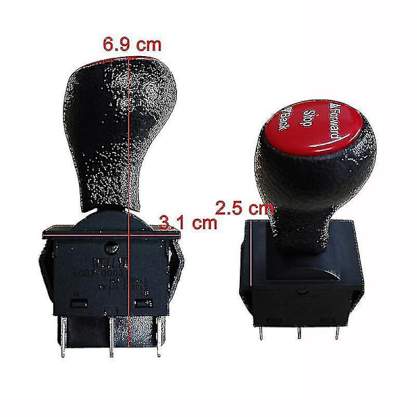 Elektrisk bryter for barnebil, fremover stopp tilbake joystick for barnebil, fotpedal gassbryter RC bil strømbryter C