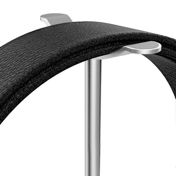 Kompakt Hörlursställ i Metall Lämpligt för Användning i Hemmakontor Displayfäste Black A