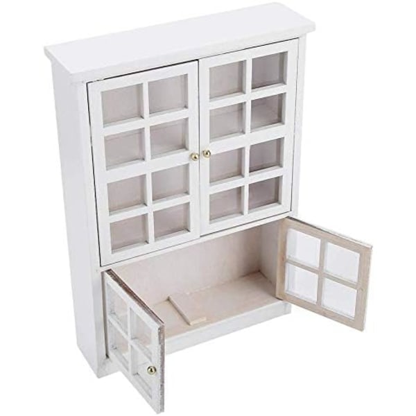 1:12 Dollhouse Wooden Two-story Display Cabinet Dollhouse