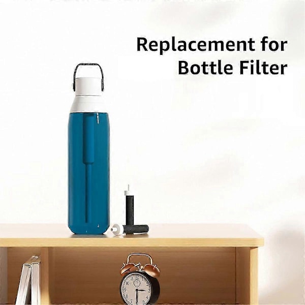 Ersättning kompatibel med vattenfilter, vattenflaskfilter BB06 hård sida, vattenflaskfilter i rostfritt stål, 4-pack