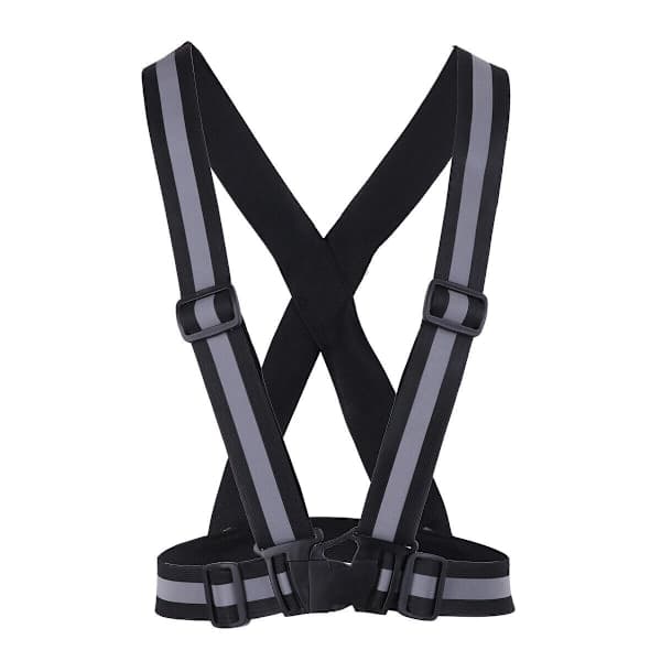 2-pack - Reflexväst för vuxna & barn / Reflexsele Svart Svart