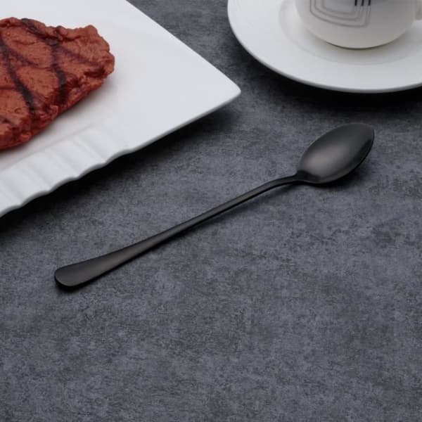 Latte-skeer, cocktail-røreskeer, pakke med 6, sort