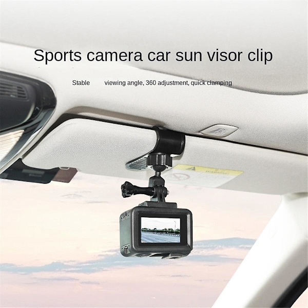 Car Sun Visor Mount for Hero 12 11 10 , 3/4 Action Camera Accessories