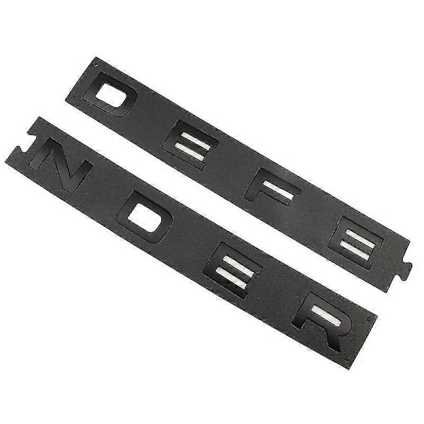3D Abs Defender -tunnus kirjaimet auton etukannen takaluukun merkkitarra Land Rover L663 Trx4 Trx 4 110 2020 2021 -lisävarusteille Front Matt Black Before 2019
