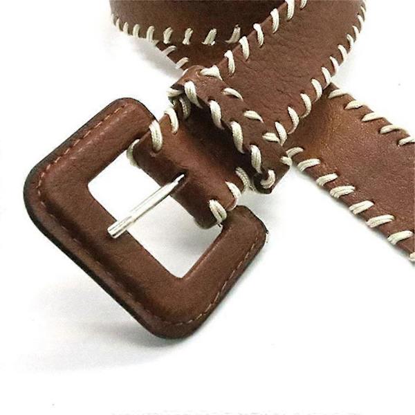 Vintage Taljebælte Håndlavet Vævet Reb Bælte Talje Cincher til Jeans og Kjoler L