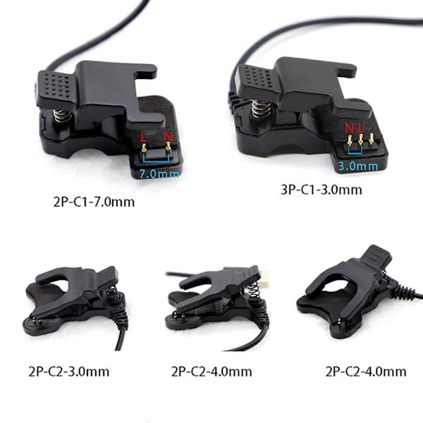 för Smart Watch Laddare Universal USB 5V Laddningskabel Laddningsklämma för TW64 2P C2 4MM