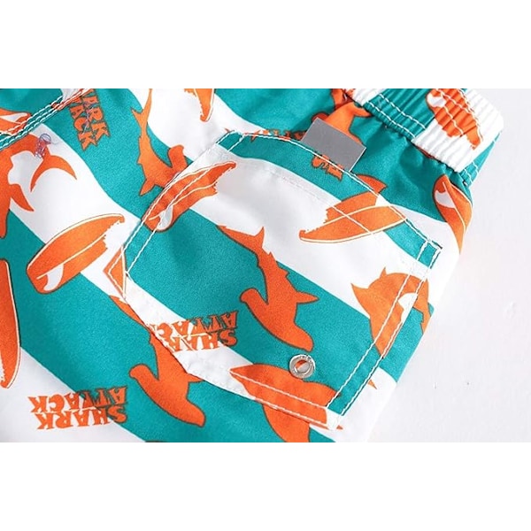 Voksne Strandshorts Mænd Kvinder Drenge Piger Badebukser Badetøj Surfing Bukser Boardshort 100-204cm Orange 9-10 Years