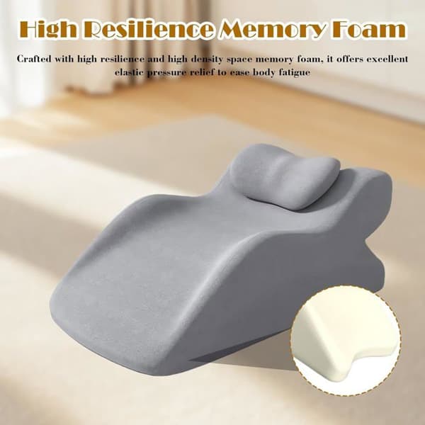 Benløftningspude - 1 stk. - Memoryskum - Ergonomisk vene-design - Til seng og sofa