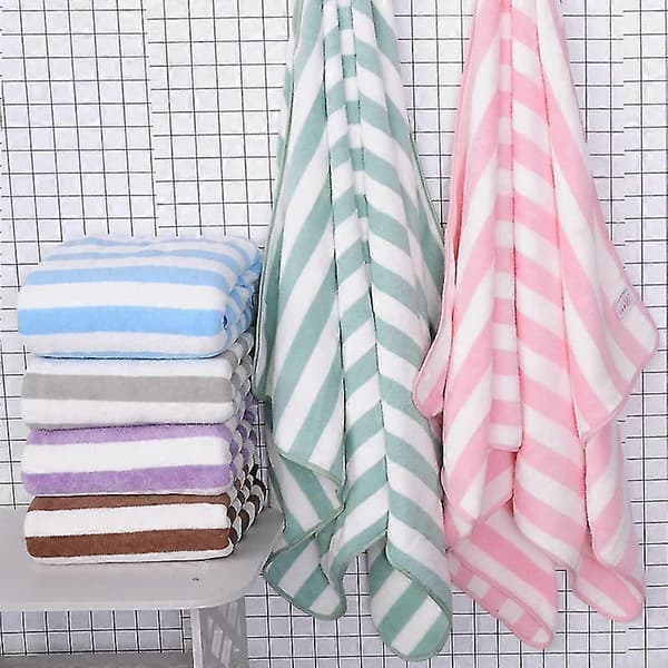 Basics Rantapyyhe Cabana-raidalla, merenvihreä, 1 kpl Pink