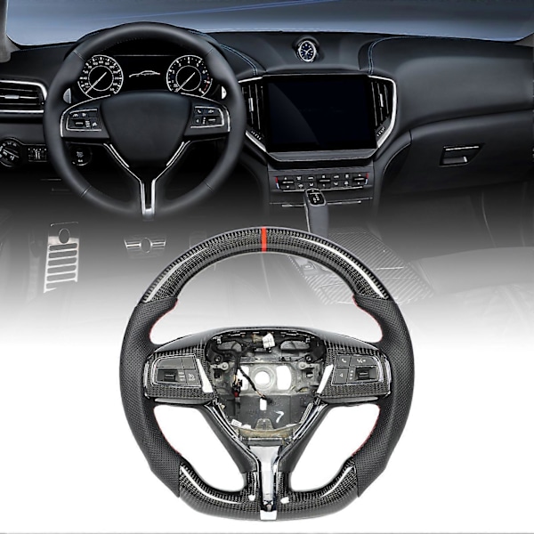 Kolfiber Ratt Perforerat Läder Ersättning För Maserati Ghibli M157 Quattroporte M156 Levante M161 20142023