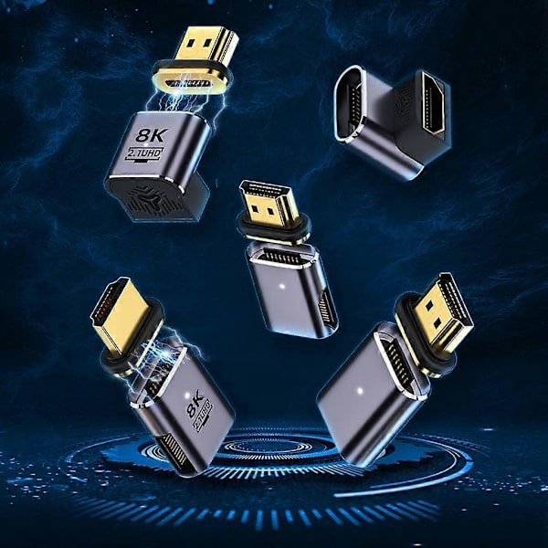 8K Magnetisk Adapter Nem Plug & Play Magnetisk Adapter Understøtter UHD2.1 8K60Hz Front