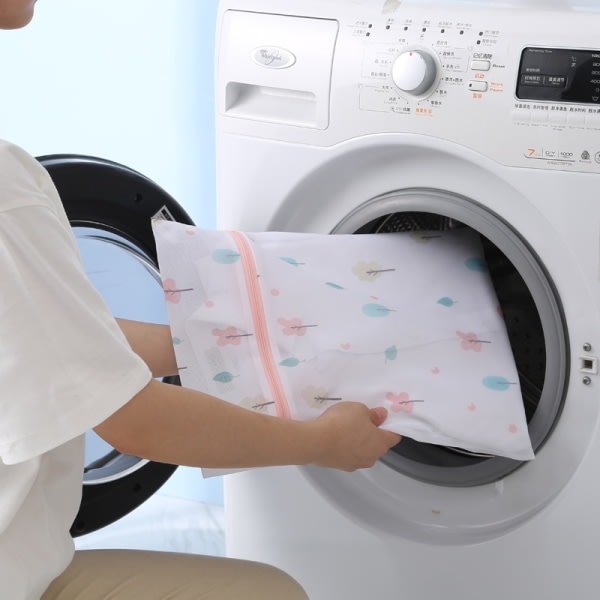 Vaskeposer med netting Antideformasjonsundertøy Vask Toalettpose Glidelås for vaskemaskin 60*60 60*60