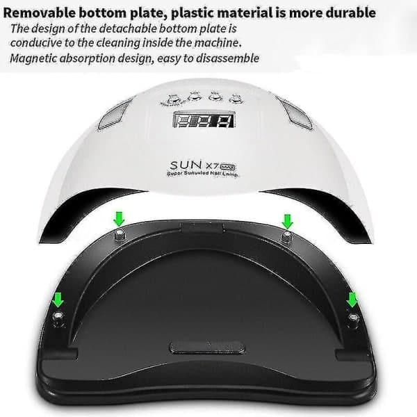 180 W X7 Max Tupla UV LED -kynsilamppu