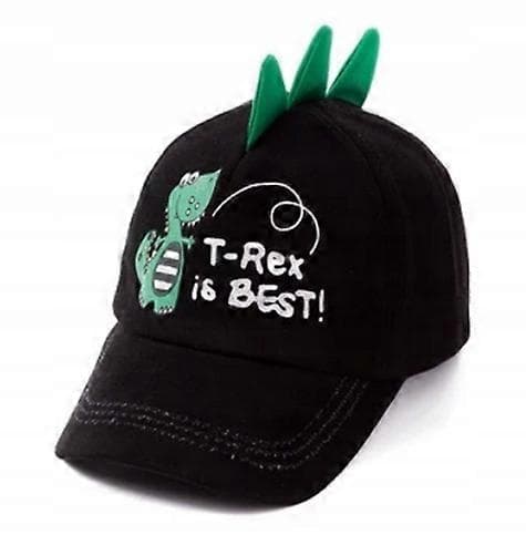 Baseballcaps med dinosaurpigger black
