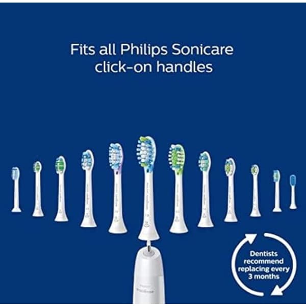 Erstatningsbørstehoder for Philips Sonicare W2 White W2