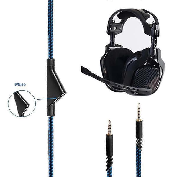 Erstatning for Astro A10 A40 A30 Inline Mute Kabel Ledning Mute Funksjon Lyd Spillkabel for