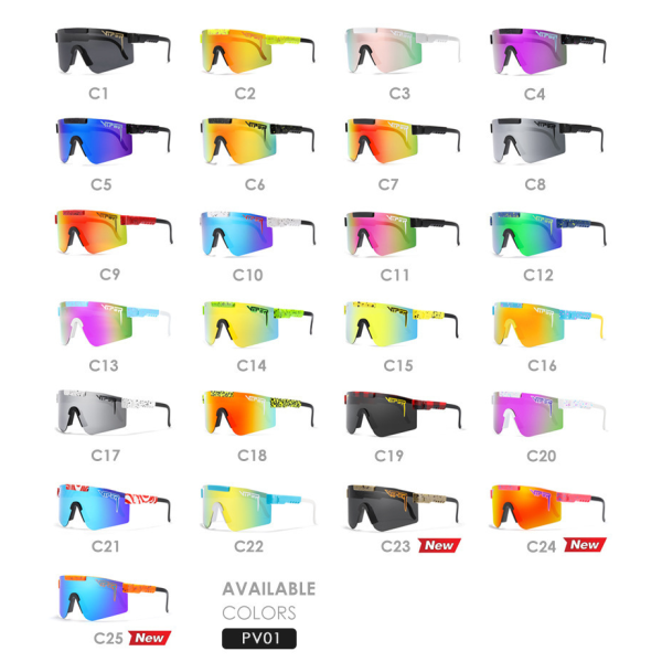 Udendørs polariserede solbriller vindafvisende cykelsolbriller til kvinder mænd