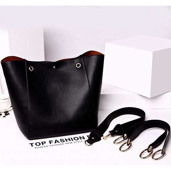 Stora Damhandväskor, Damväska, PU Läder Crossbody Väska, Dam Mode Shopper Väska för Shopping, Fest, Resor, Arbete Marron-1