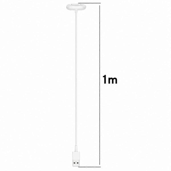 Til Google Fitbit Air Smart Armbånd Magnetisk Opladerkabel White USB-A Port