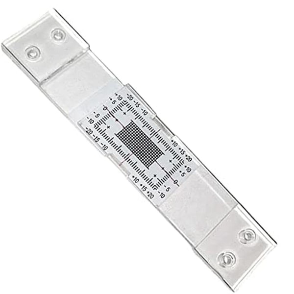 Crack Monitoring Record, 1Pcs Crack Measurement Tool, Crack Width Gauge, Clear Acrylic Corner Crack Comparison Caliper