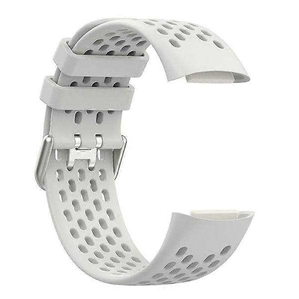 Blød Silikone Sports Udskiftningsurrem med Åndbare Huller til Fitbit Charge 6/5 Multicolor Style F
