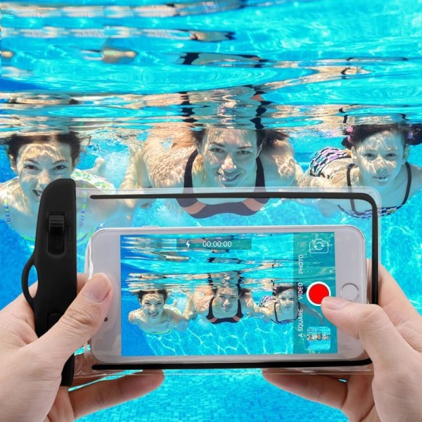Vattentät telefonväska, universell IPX8 undervattensväska, lämplig för simning, dykning, regn