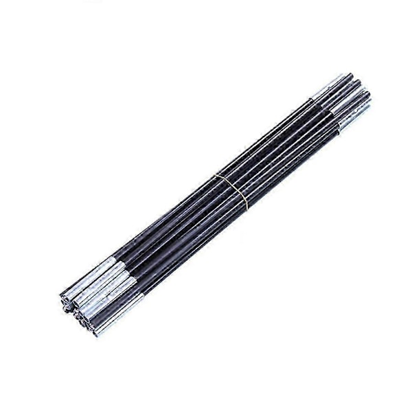 2 stk. Teltstangsett i glassfiber, erstatningssett for enkeltmannstelt, 6 seksjoner/stk.